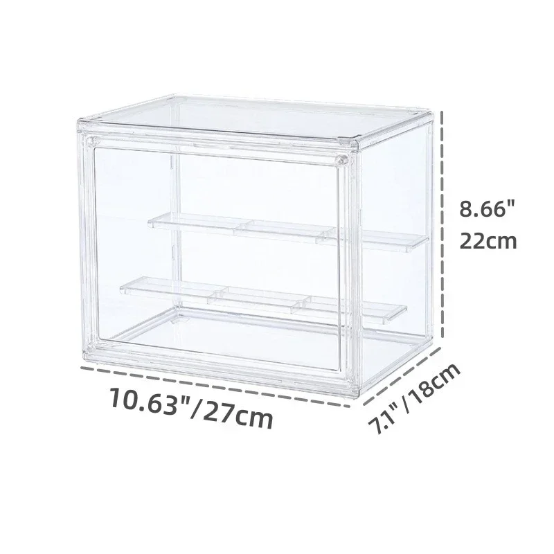 Stackable Clear Display Box – Dustproof Plastic Storage Bin with Interlayers - Image 6