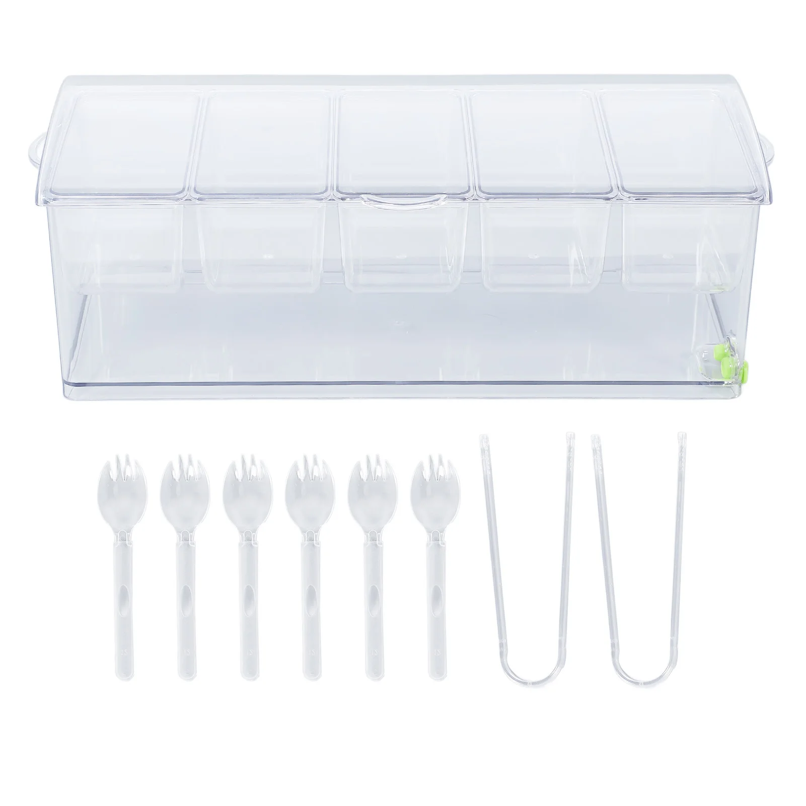 Ice Chilled Condiment Server – Multi-Functional Clear Plastic Cold Food & Sauce Storage Tray - Image 7