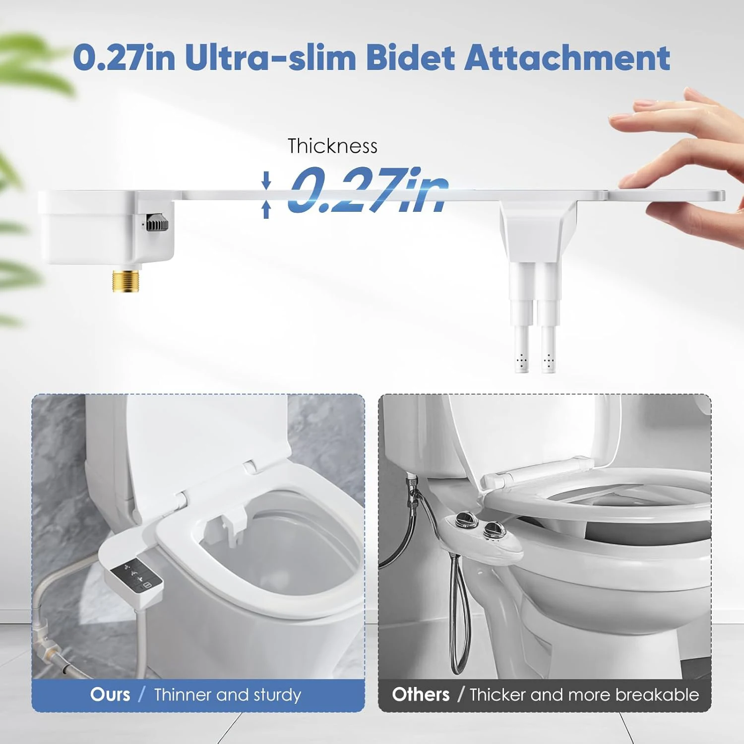 Non-Electric Dual Nozzle Bidet Attachment – Self-Cleaning, Adjustable Pressure - Image 4