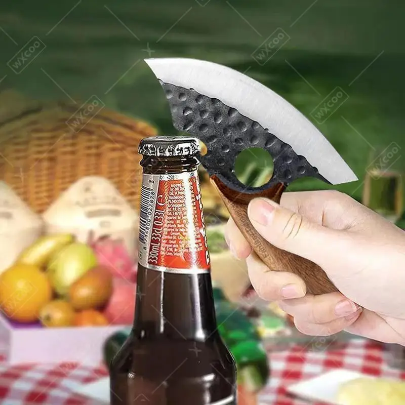 Hand Forged Mini Boning Knife 4.9" Stainless Steel – Small Kitchen Slicing Knife with Sheath - Image 4