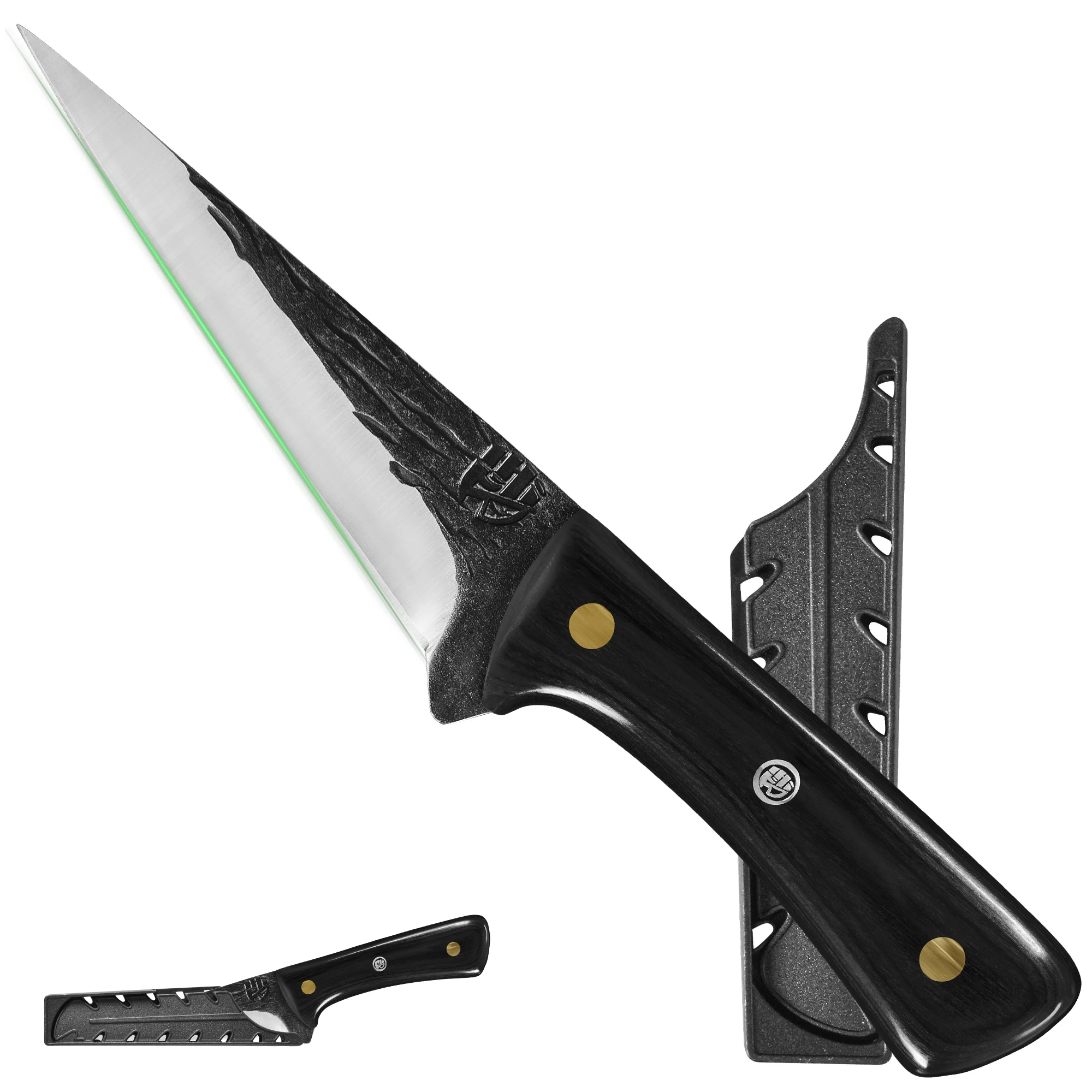 Full Tang Forged High‑Carbon Steel Chef Cleaver Knife with Sheath - Image 15