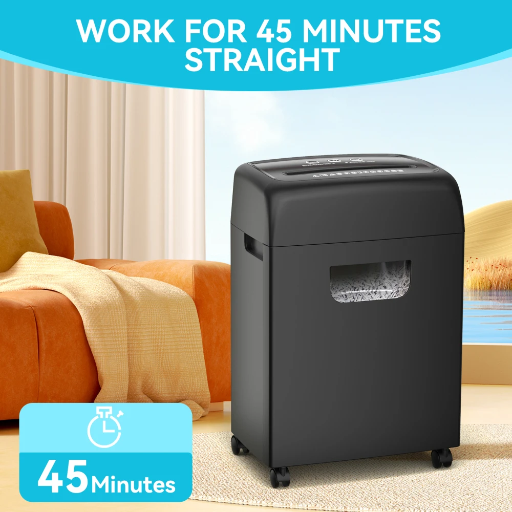 5.28 Gallons 18-Sheet Cross Cut Paper Shredder for Office/CD/Credit Card