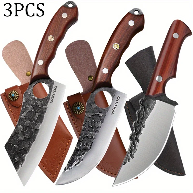 Hand‑Forged Stainless Steel 3‑Piece Boning Knife Set – Professional Utility Knives - Image 7