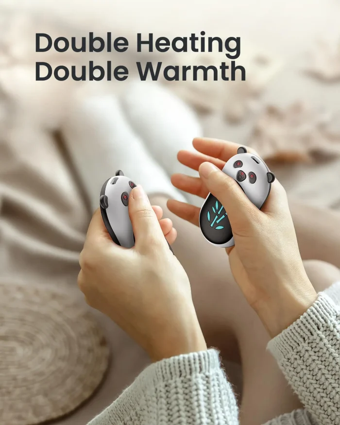 Winter Essential 2-in-1 Hand Warmer, Double-Sided Heating, Portable for Winter Outings - Image 6