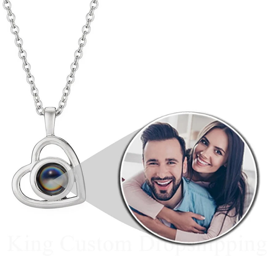Personalized Heart-Shaped Necklace Custom Photo Pendant Best Mother’s Day Gift Jewelry