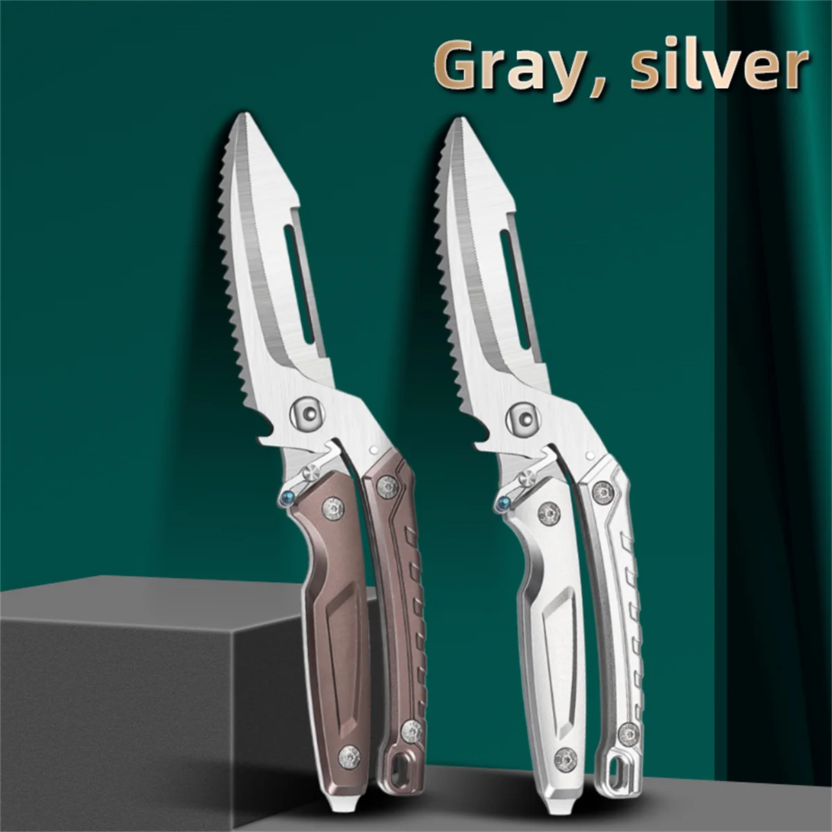 Heavy‑Duty Stainless Steel Poultry Shears – Spring‑Loaded Kitchen Scissors - Image 5