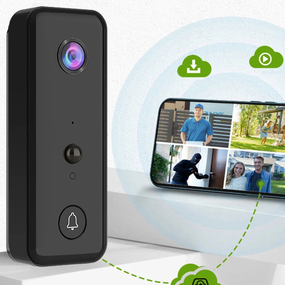 Wireless Doorbell Camera with 2-Way Audio & PIR Motion Detection for Home - Image 4