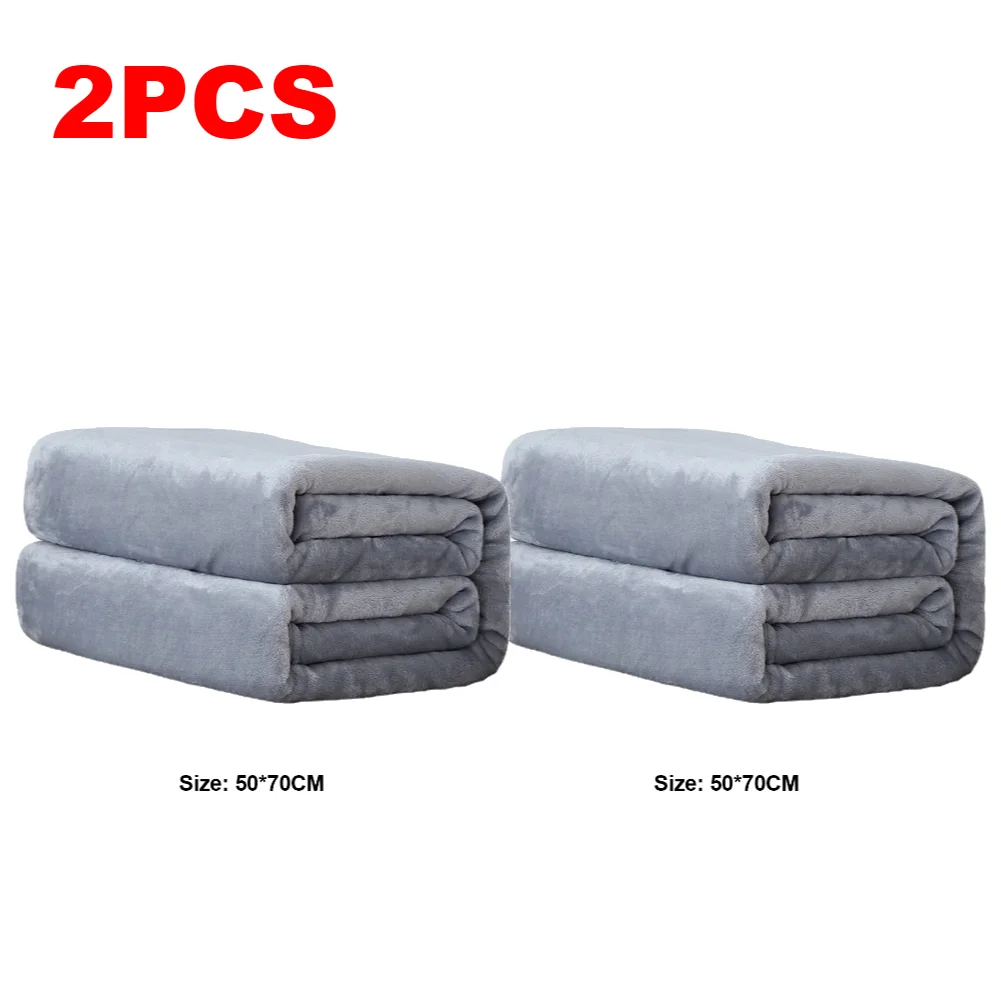 Flannel Fleece Blanket 1-10PCS - Soft Winter Cozy Thermal Plush Mat - Image 13