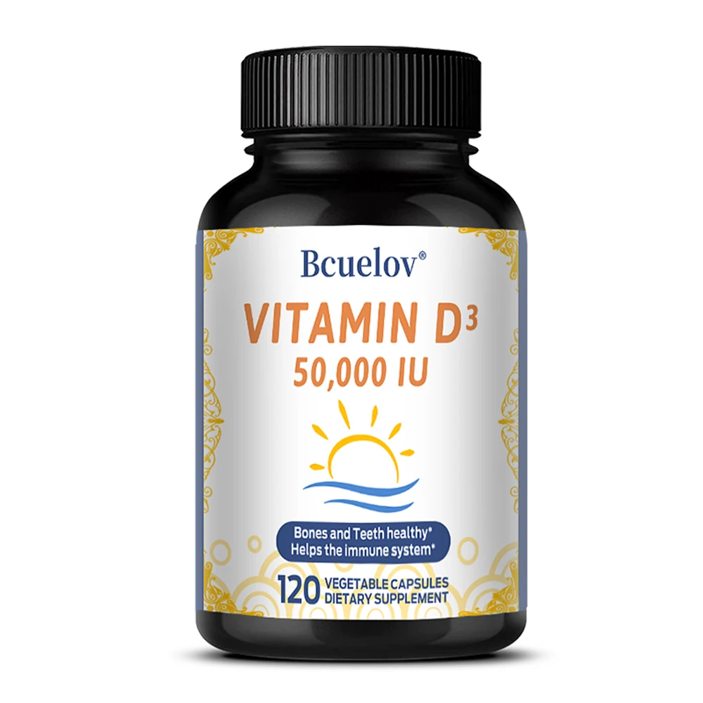 Vitamin D3 50,000 IU - Supports Bone, Heart, Teeth & Muscle Health, 120 Capsules - Image 7