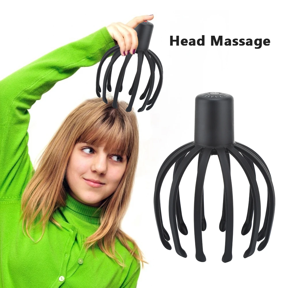3D Electric Octopus Scalp Massager – Rechargeable, Hands-Free Stress Relief