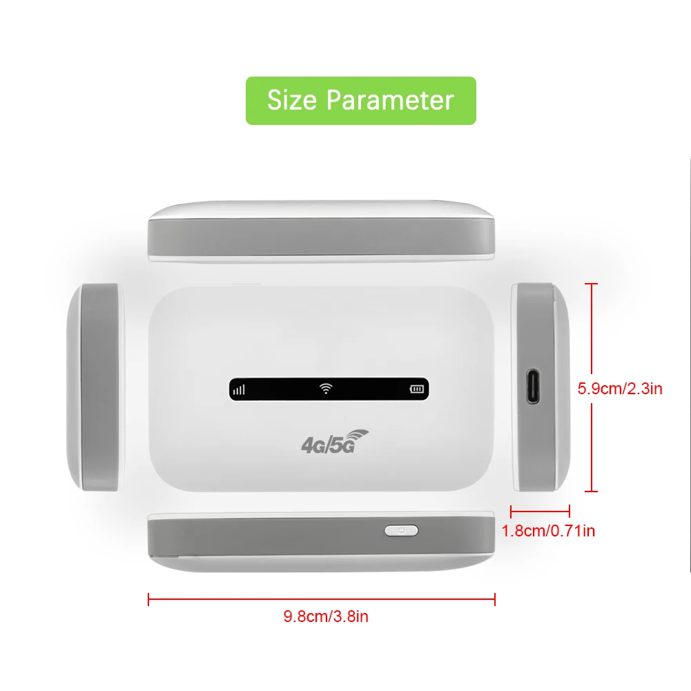 4G LTE Mobile WiFi Router, 150Mbps Hotspot with SIM Slot for Travel & Home - Image 6