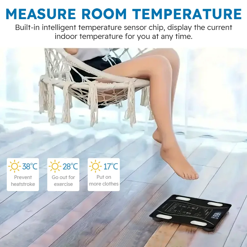 Smart Body Fat Scale, Wireless LED Digital Bathroom Weight & Body Composition Analyzer - Image 4