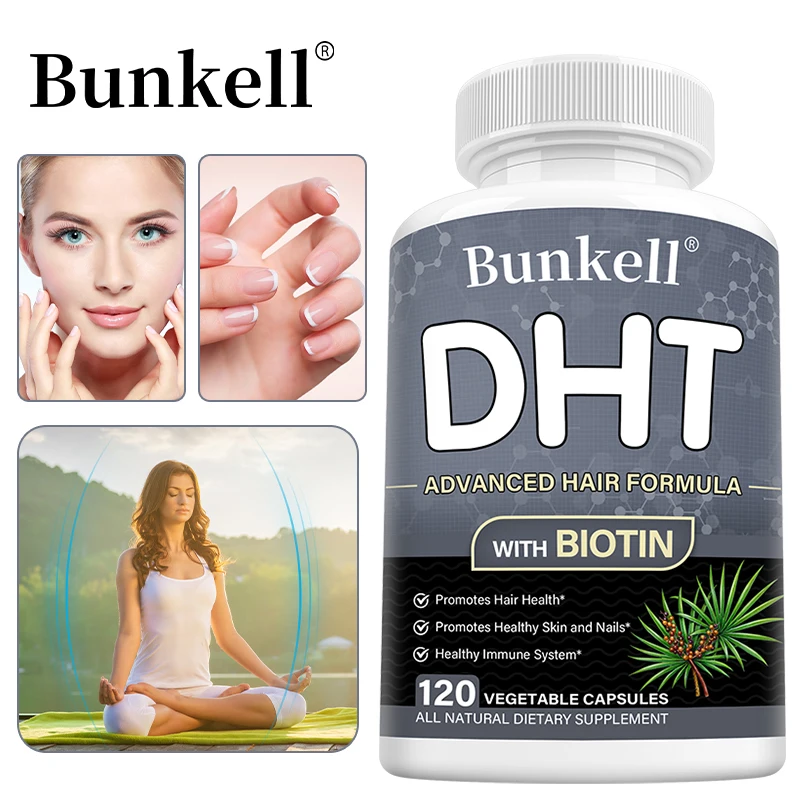DHT Blocker with Biotin – Promotes Hair Growth, Healthy Skin & Nails, Supports Immune System
