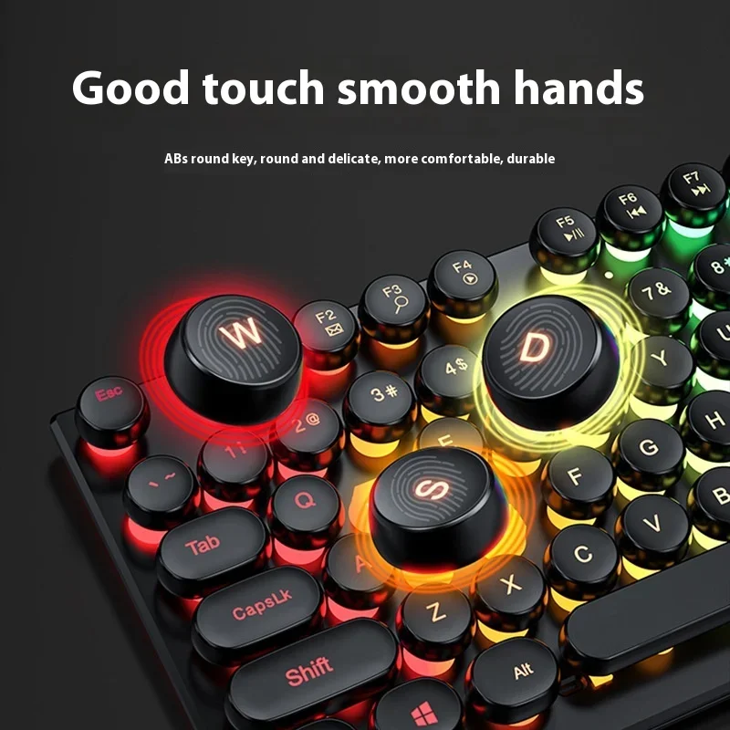 Wired Keyboard Mechanical Feel E-Sports 104 Keys Usb Wired Gaming Mouse Wired Keyboard Pc Gamer Accessories for Laptop Gamers - Image 3