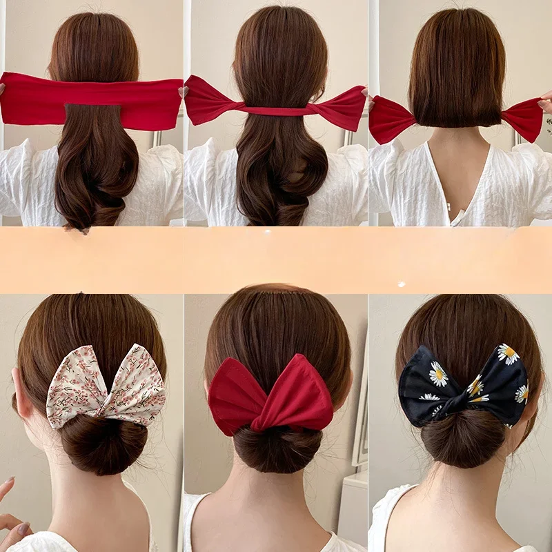Women's Bow-Shaped Hairpin – Sweet & Lovely Hair Styling Tool for Buns & Braids