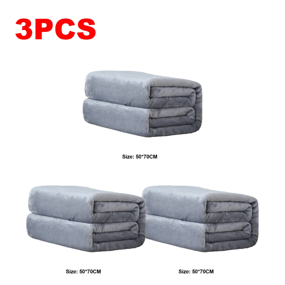 Flannel Fleece Blanket 1-10PCS - Soft Winter Cozy Thermal Plush Mat - Image 12