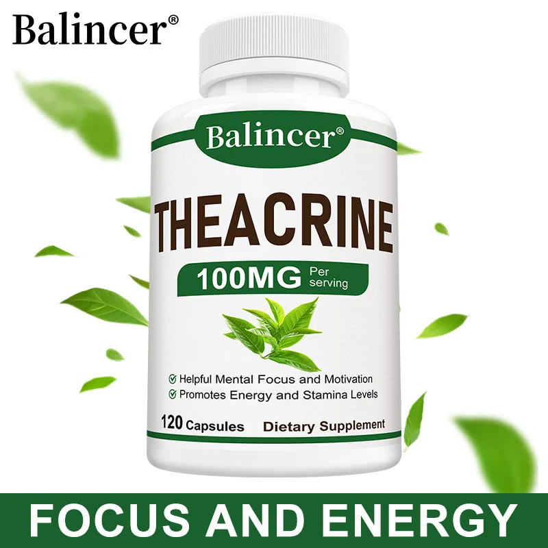 Theacrine 100 mg Supplement – Boost Focus, Endurance & Muscle Growth
