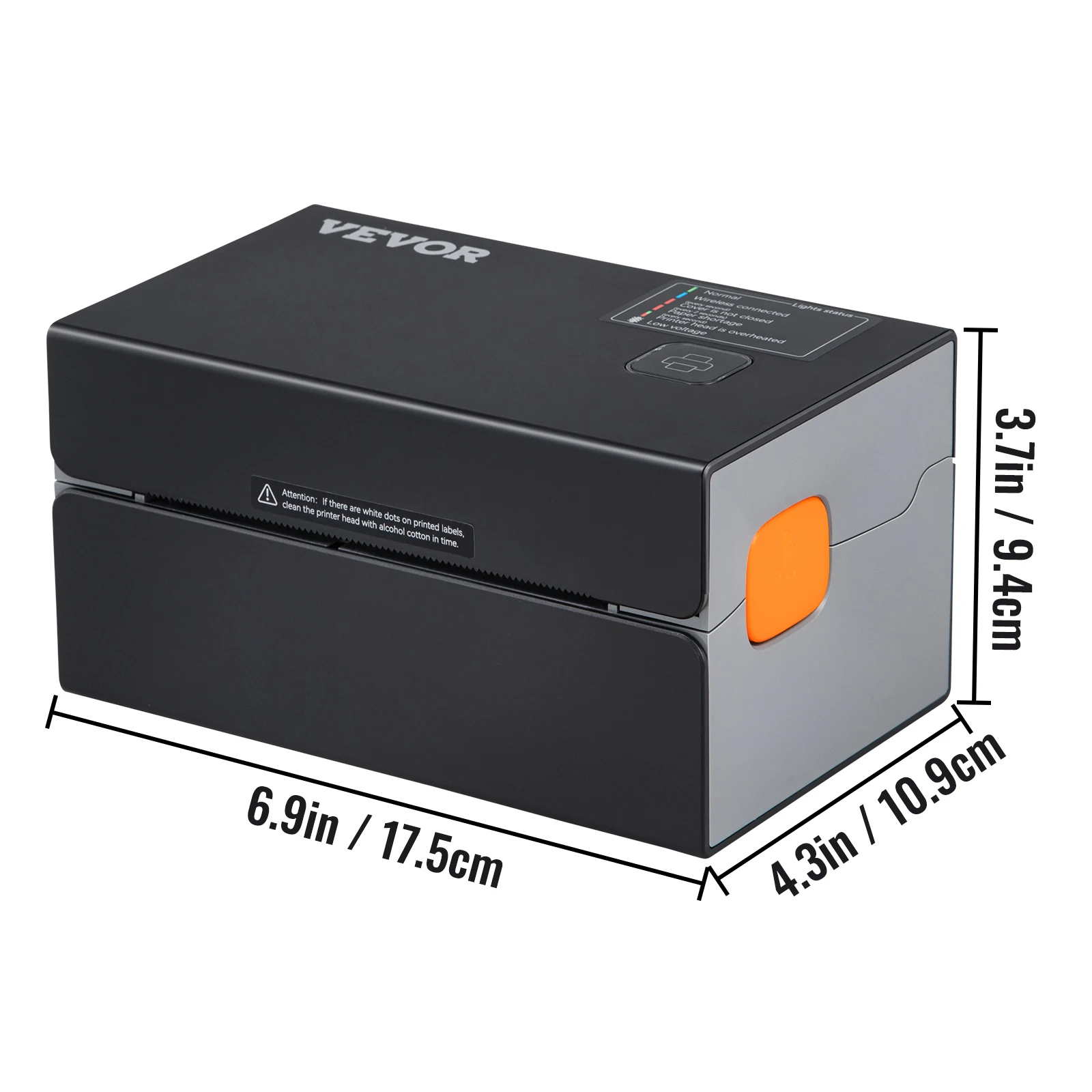 VEVOR 300DPI Thermal Label Printer for 4x6 Shipping Packages Bluetooth - Image 9
