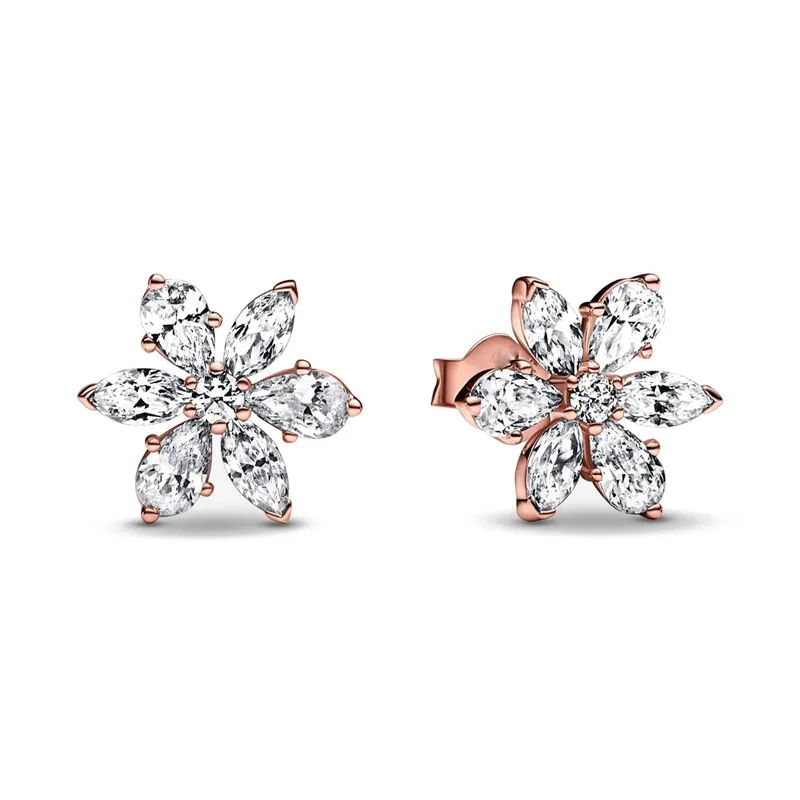 Double Hoop Sun & Moon Earrings – 925 Silver-Plated Butterfly Heart Studs - Image 28