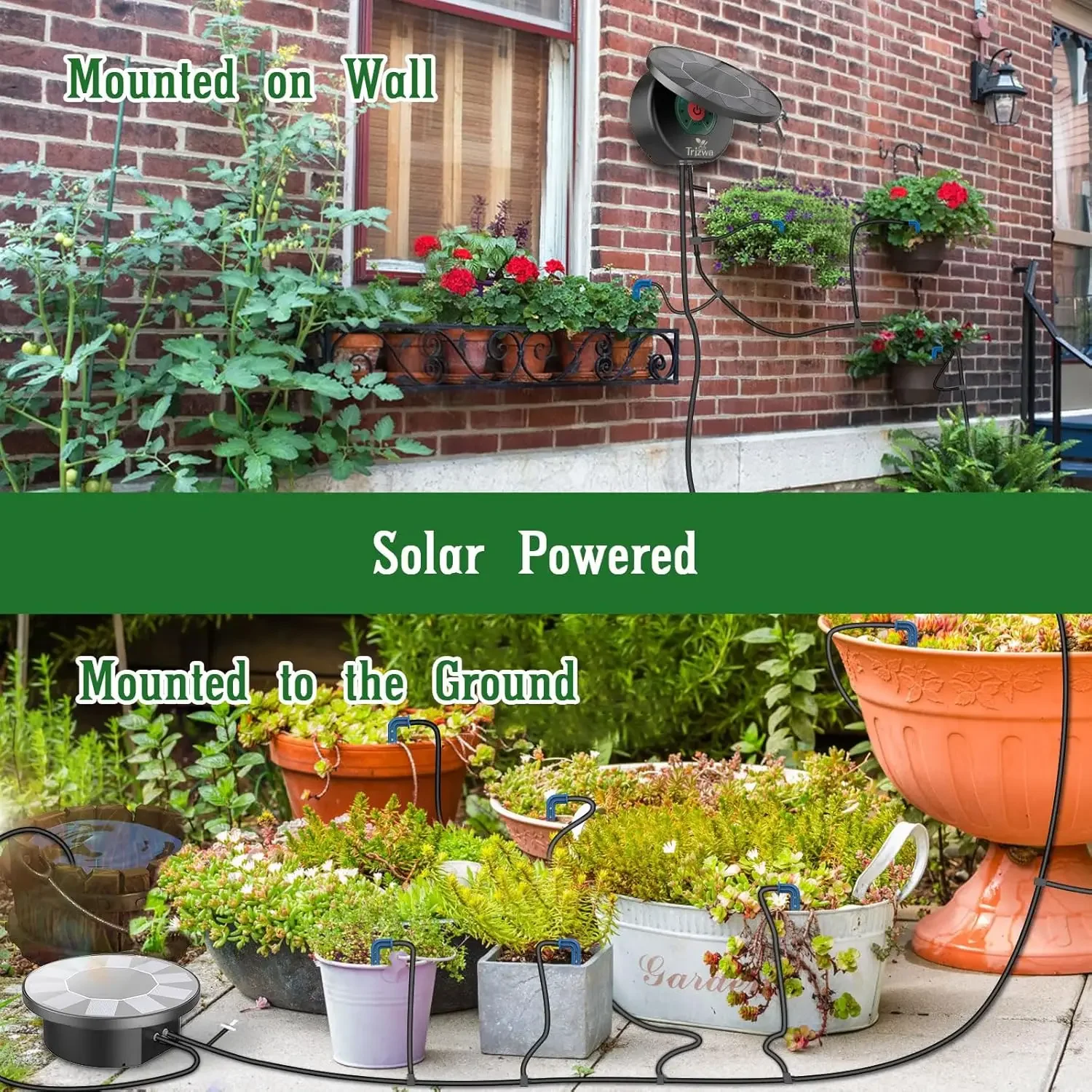 Solar Automatic Drip Irrigation System Kit – 9 Timer Modes, 15m Hose - Image 5