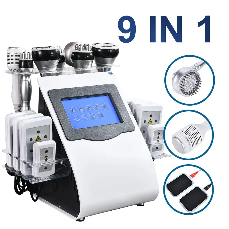 Slimming Cavitation Machine 9-in-1 40K – Vacuum & Ultrasonic Fat Loss Device