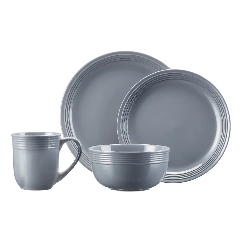 16-Piece Earthenware Tableware Set - Multiple Colors, Easy to Clean, Home Use - Image 7