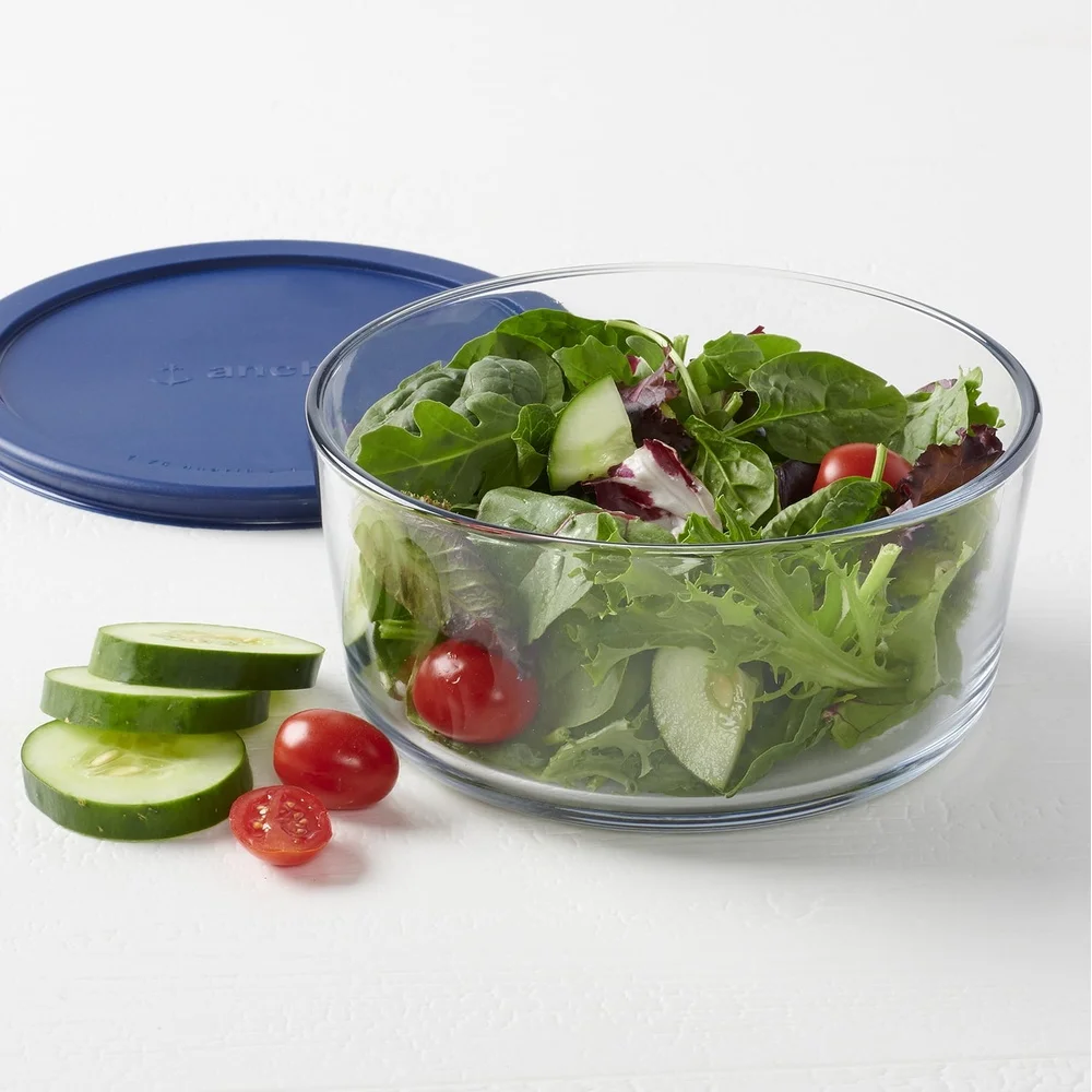 2-Pack 7-Cup Glass Food Storage Containers with SnugFit Lid - Microwave & Dishwasher Safe - Image 4
