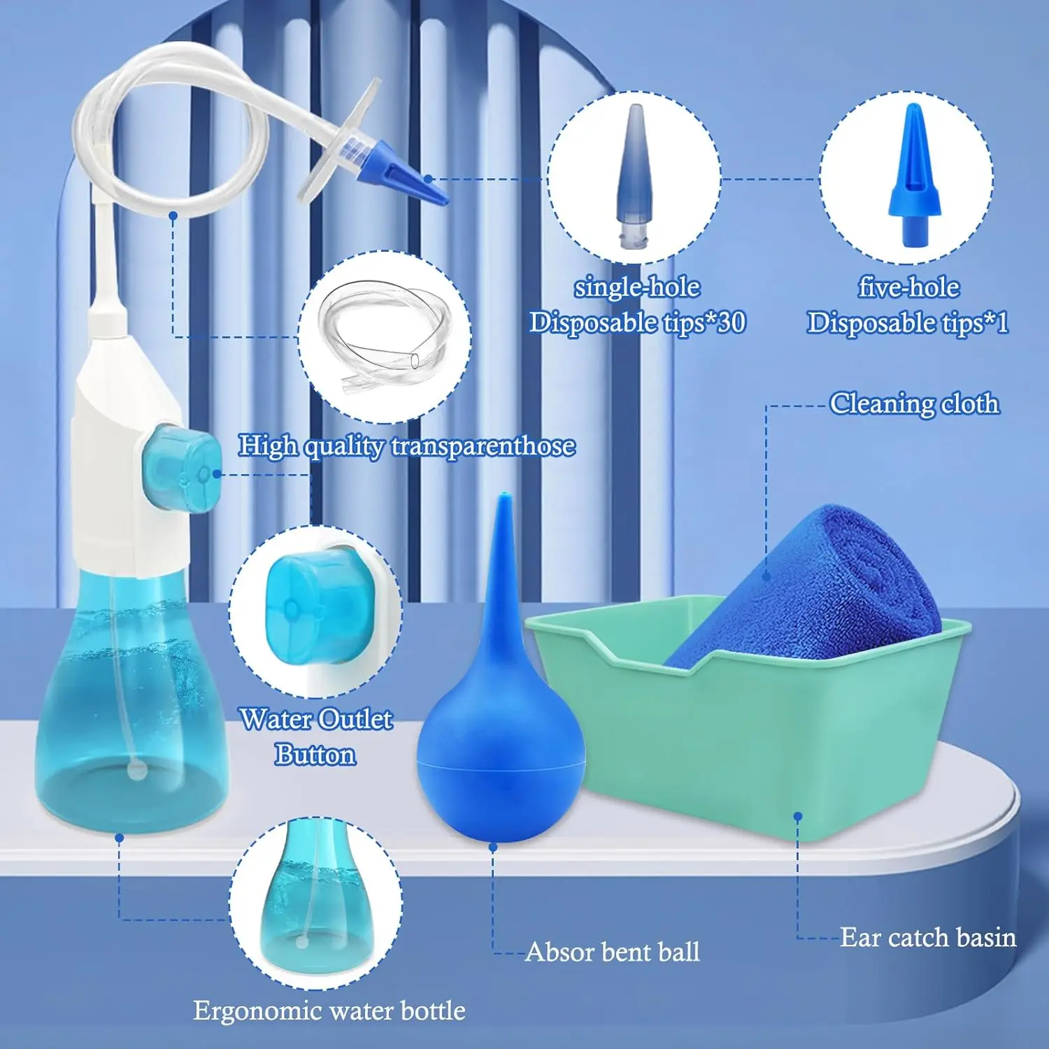 Ear Wax Removal Kit – Manual Irrigation Ear Cleaner for Adults & Kids Safe Home Use - Image 6