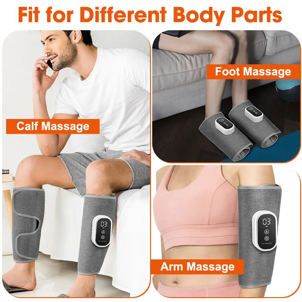Portable Air Compression Leg Massager – 360° Full Coverage, Heat & Vibration - Image 5