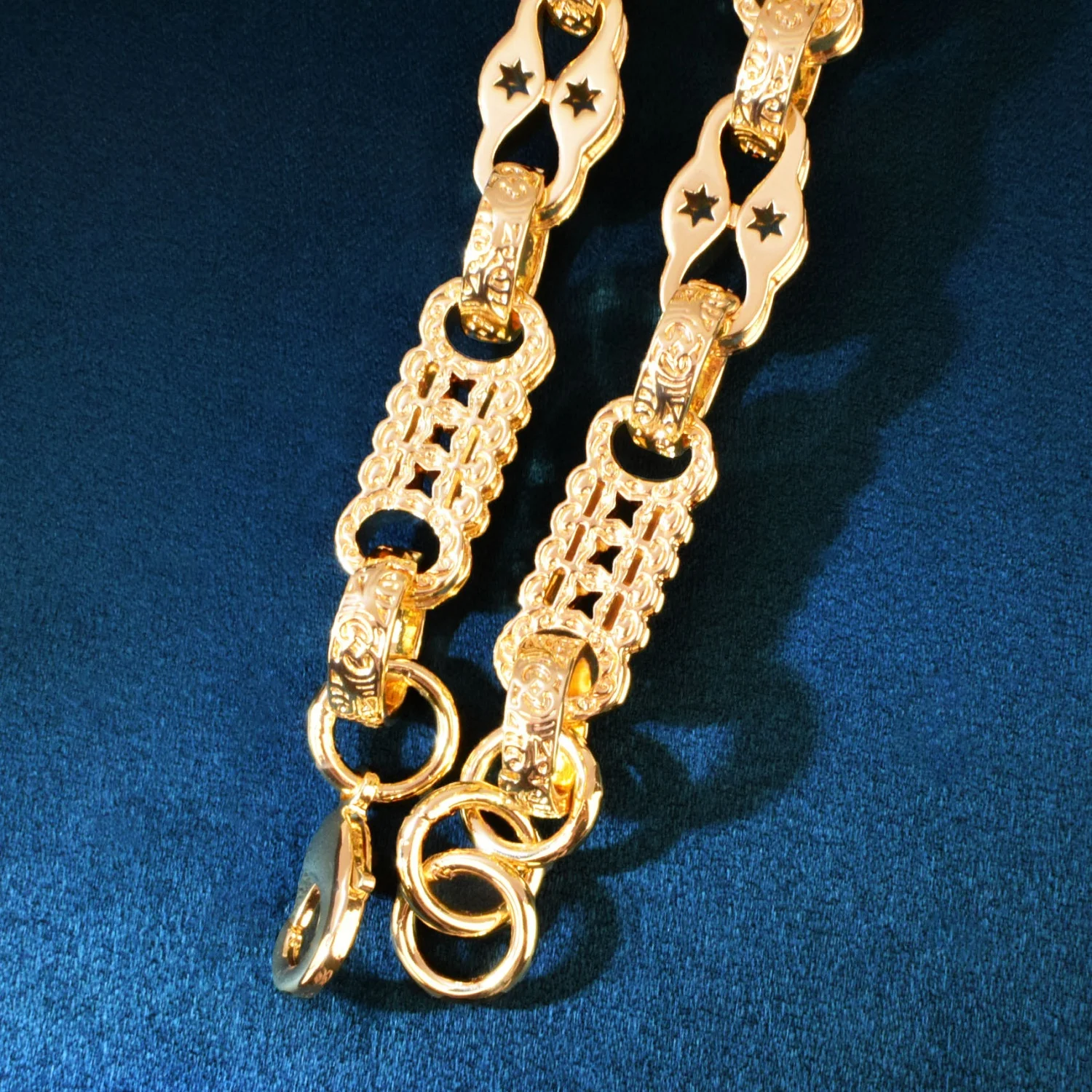 10mm 18K Gold Plated Cuban Link Chain Necklace for Men - Image 5