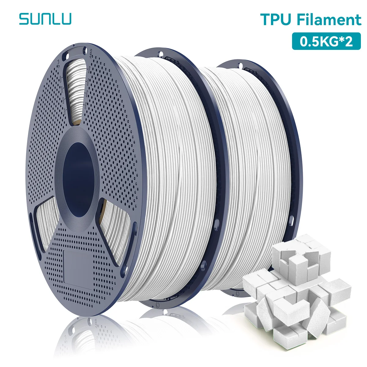 SUNLU TPU Filament 0.5KG 1.75mm 95A for 3D Printer | High Elasticity + Heat Resistant | Fast Shipping | Multicolor Options - Image 8