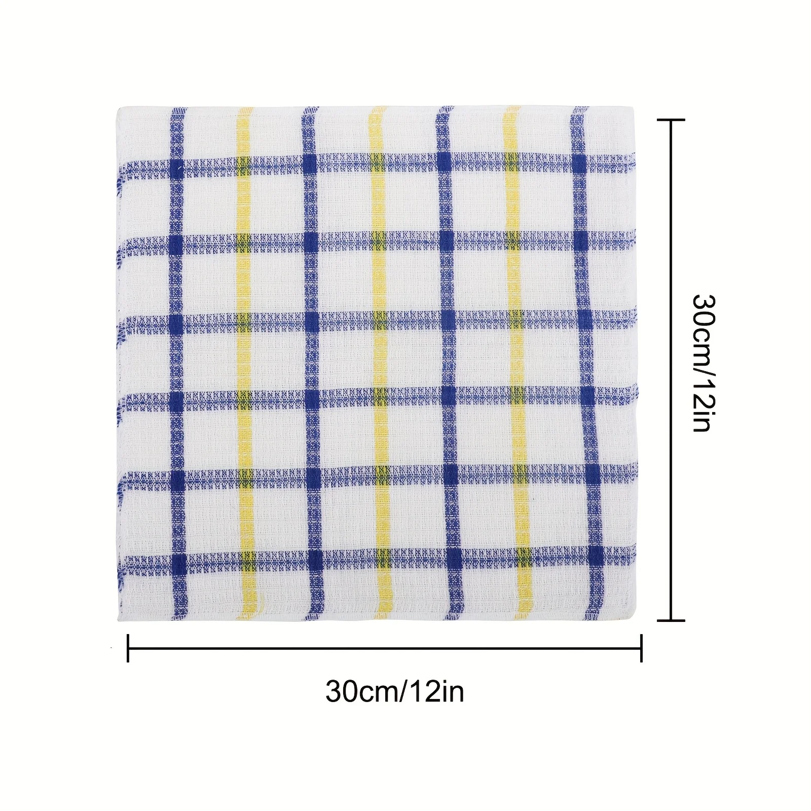 12pcs Soft Absorbent Dish Cloths, Reusable & Durable Kitchen Towels - Image 2