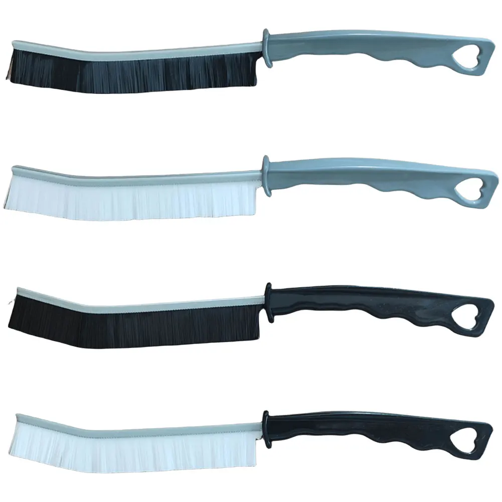 Long-Handle Crevice & Groove Cleaning Brush – Multi‑Use Tile, Shower, Window Tool