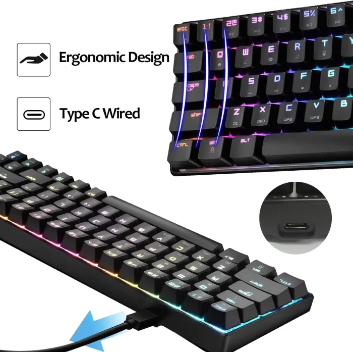 MAMBASNAKE x ZIYOULANG MK14 Wired Gaming Keyboard  Buy 2 get 1 free total 3!!! - Image 7