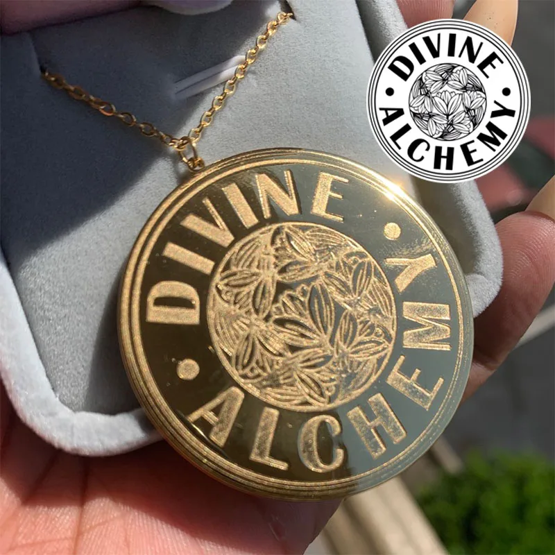 Personalized Photo Projection Necklace – Custom Stainless Steel Pendant