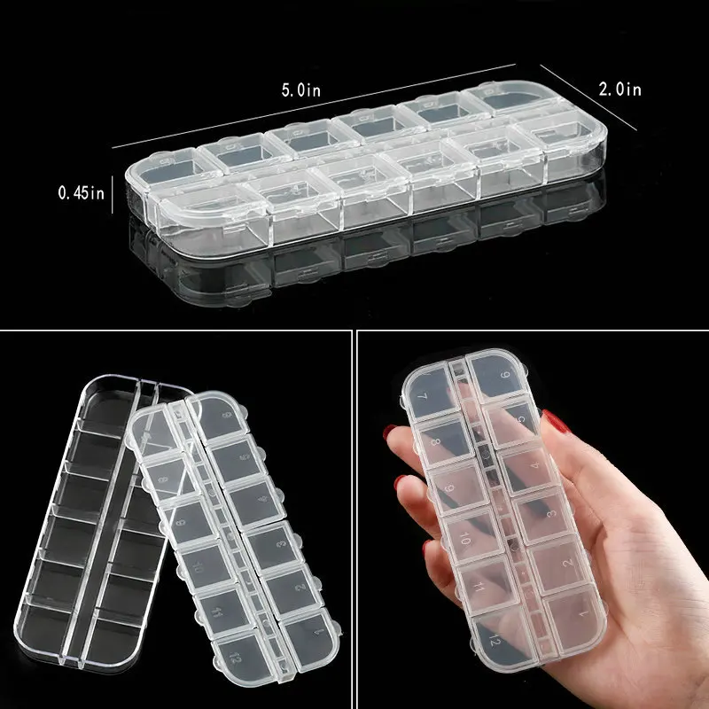 Jewelry Storage Box with Adjustable Compartments – Transparent Plastic Organizer for Beads & Small Parts - Image 15