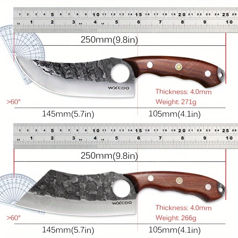 Hand‑Forged Stainless Steel 3‑Piece Boning Knife Set – Professional Utility Knives - Image 2