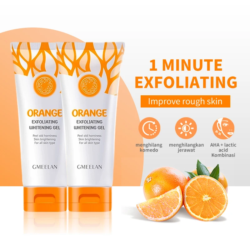 Orange Enzyme Exfoliating Gel – Brightening & Hydrating Scrub for Face & Body