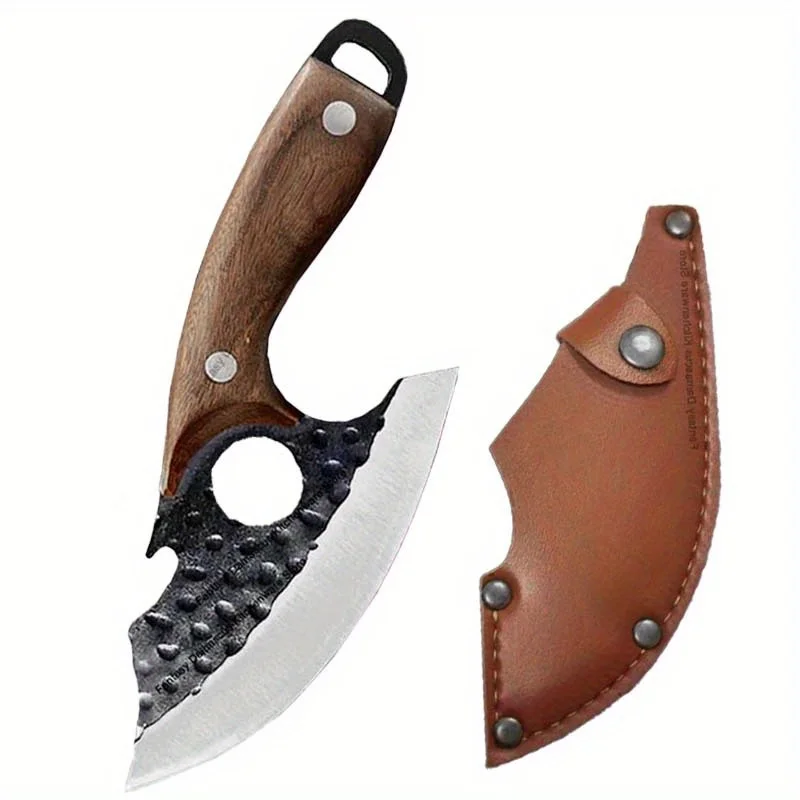 Hand Forged Mini Boning Knife 4.9" Stainless Steel – Small Kitchen Slicing Knife with Sheath - Image 7
