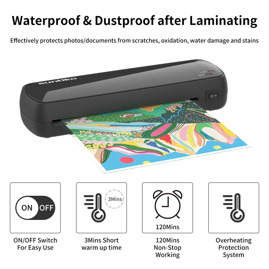 4-In-1Laminator Machine,It has Quick Warm-Up, Fast Laminating Documentation and Photos, Increases Their Long-Term Color Preserve - Image 2