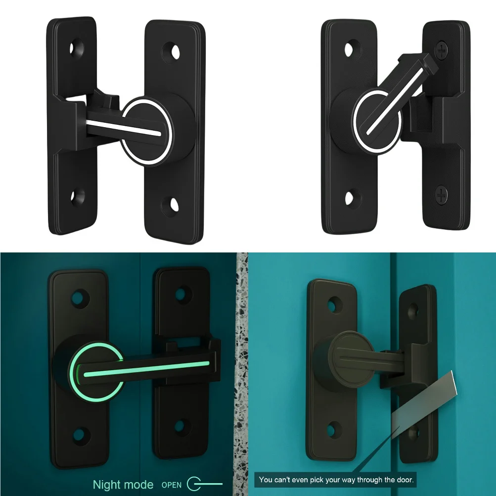 Zinc Alloy Heavy Duty Safety Door Bolt Latch, Luminous Gate & Barn Lock for Bathroom/Window