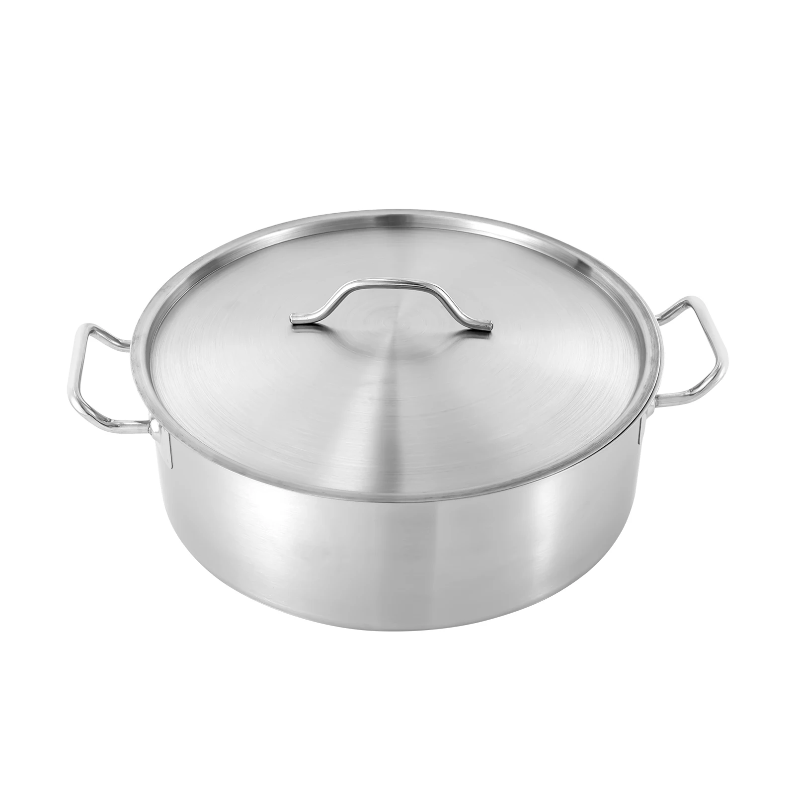 11qt Stainless Steel Stock Pot with Glass Lid – Large Soup Cookware for All Stove Types - Image 2