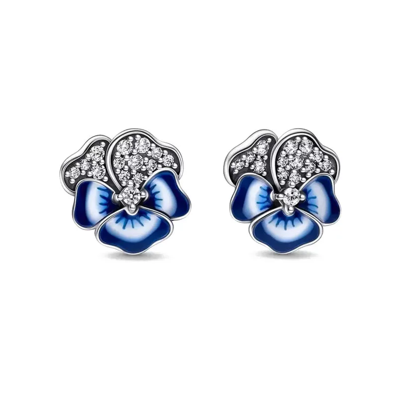 Double Hoop Sun & Moon Earrings – 925 Silver-Plated Butterfly Heart Studs - Image 16