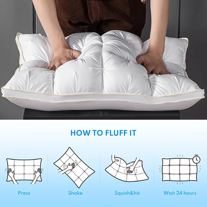 Luxury Hotel Quality Twist Flower Pillow, Premium Down Alternative 3D Bread Pillow for Side, Back & Stomach Sleepers - Image 5
