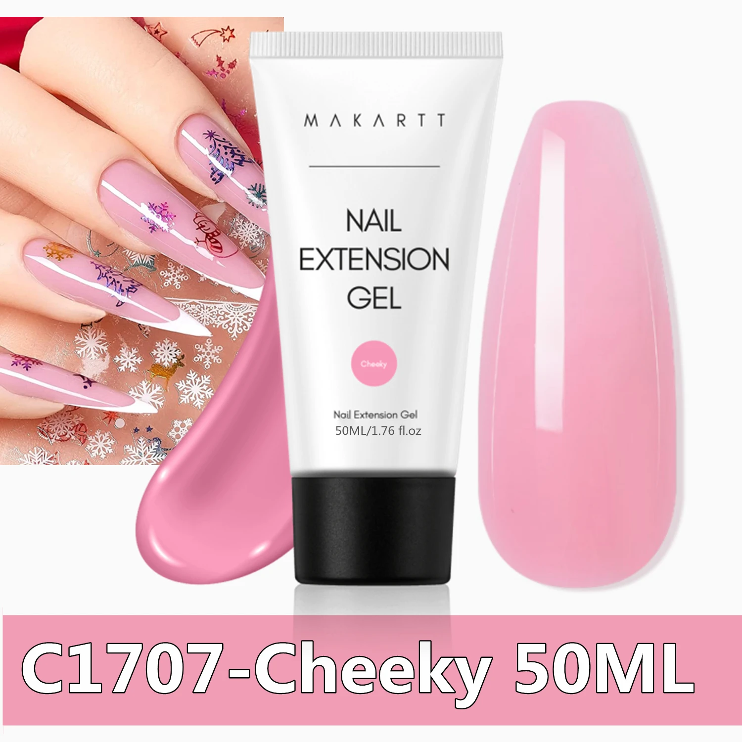 Makartt Natural Pink Poly Nail Gel – 50ML Builder for DIY Extensions - Image 32