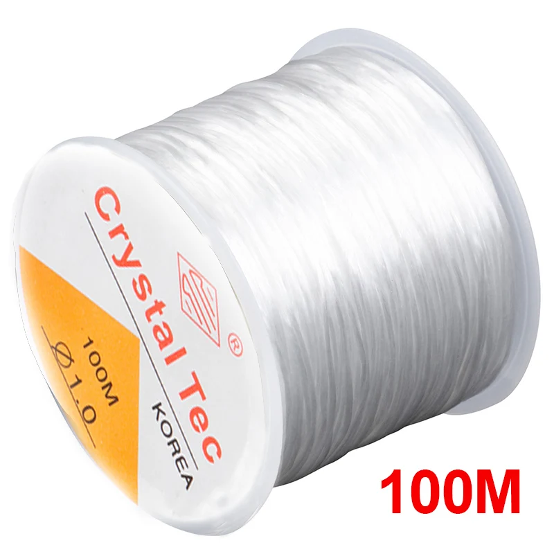 100m Strong Elastic Crystal Beading Thread Cord Jewelry Making Stretchable Necklace Bracelet DIY Beads String