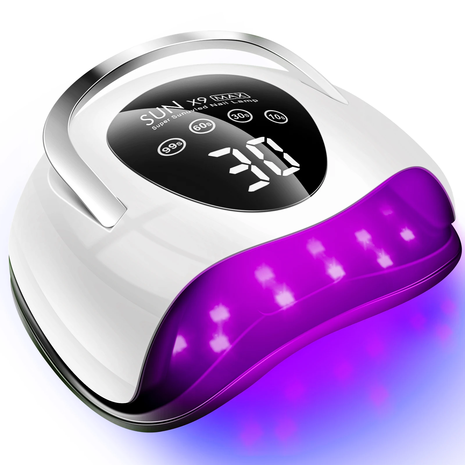 220W LED UV Nail Dryer – 57 Beads, LCD Touchscreen, 4 Timer Settings