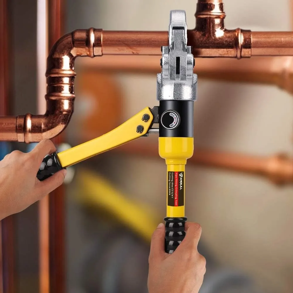 Hydraulic Copper Tube Crimping Tool - Plumbing Tool with Crimping Dies & Jaws - Image 2