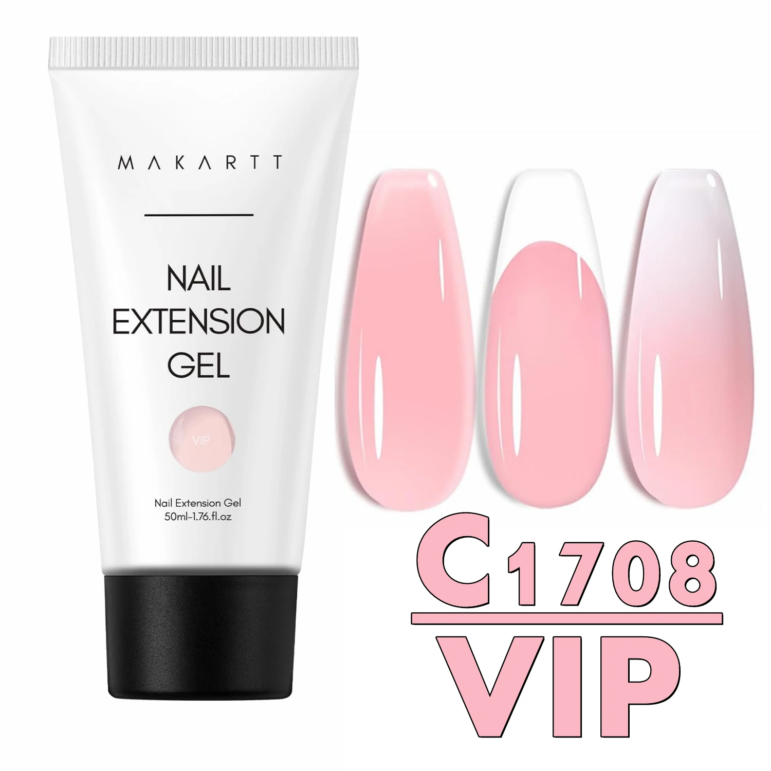 Makartt Natural Pink Poly Nail Gel – 50ML Builder for DIY Extensions - Image 17