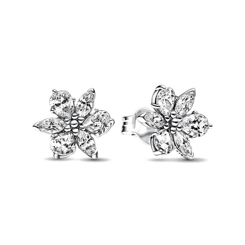 Double Hoop Sun & Moon Earrings – 925 Silver-Plated Butterfly Heart Studs - Image 23